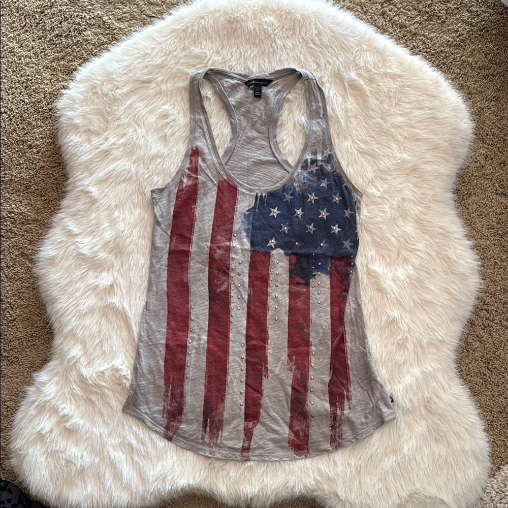 USA Gray Graphic Tank Top 🇺🇸